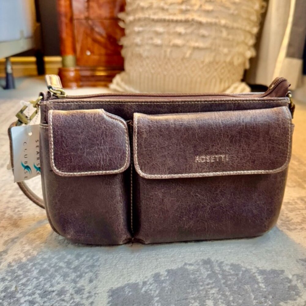 Rosetti Y2K 2002 Brown Travel Organizer Hand Bag NWT